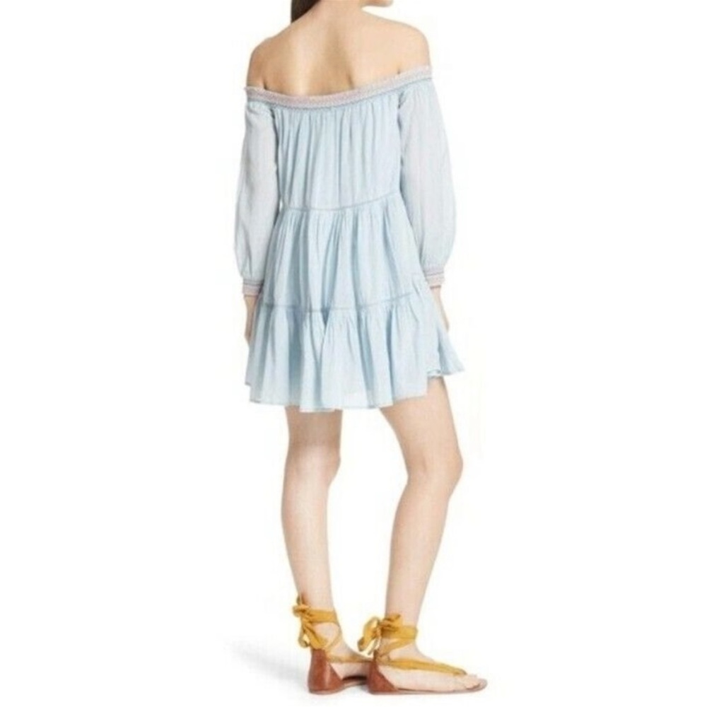 Free people sunbeam blue flowy dress - Picture 2 of 11